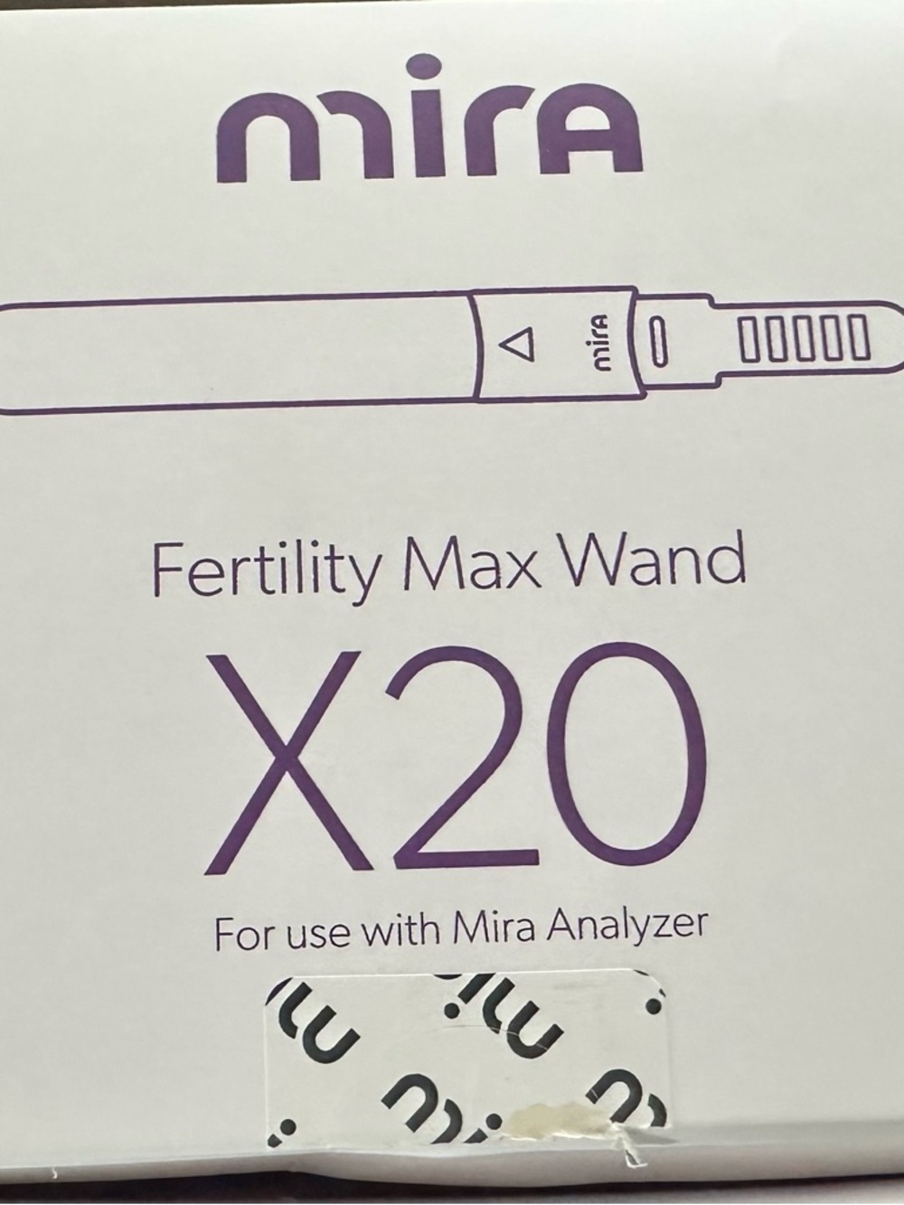 Mira Fertility Test Wands Box - White & Purple